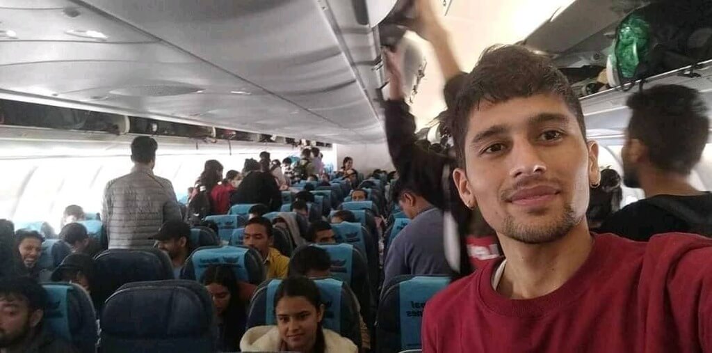 Nepali Students returning home from Israel 1 Students from Israel