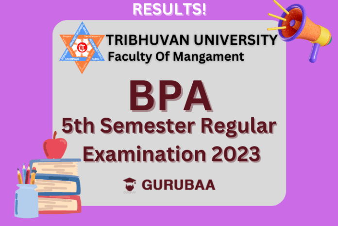 bpa_result BPA 5th semester regular examination result notice for gurubaa